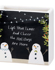 Lift Your Limbs And Cheer The Holidays Are Here Vase