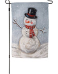 Snowman Garden Flag