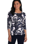 Frank Lyman Abstract Floral Top 266341