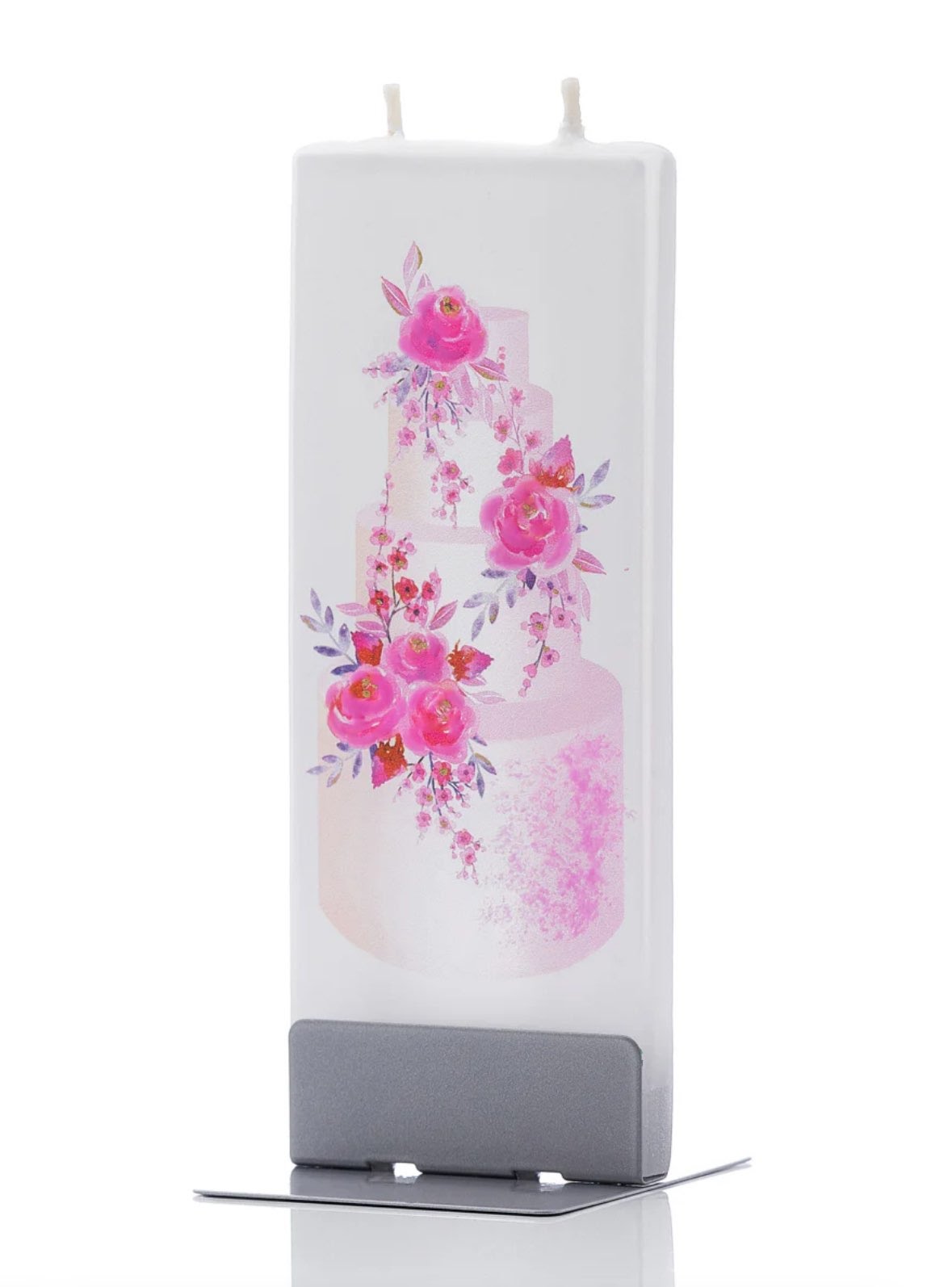 Flatyz Pink Wedding Cake Candle