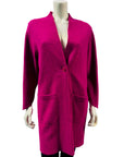 NOEN Fuchsia Longline Wool Jacket 87086
