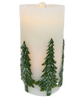 Winter Pine Tree Water Candle