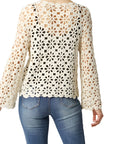 Coco + Carmen Lucia Floral Crochet Pullover 2319067B