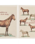 Saddle Up For Dish Duty Swedish Dishcloth Duo