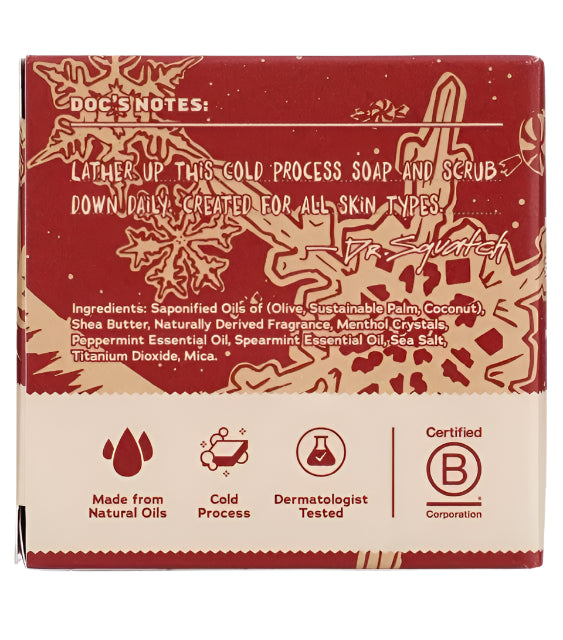 Dr. Squatch Frosty Peppermint Bar Soap
