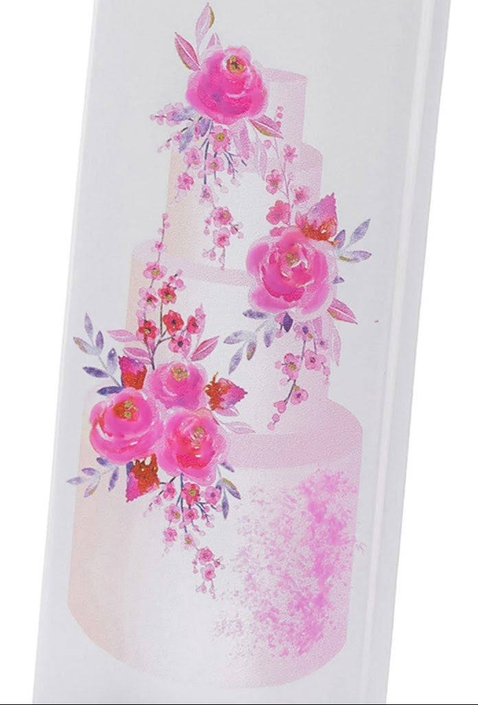Flatyz Pink Wedding Cake Candle