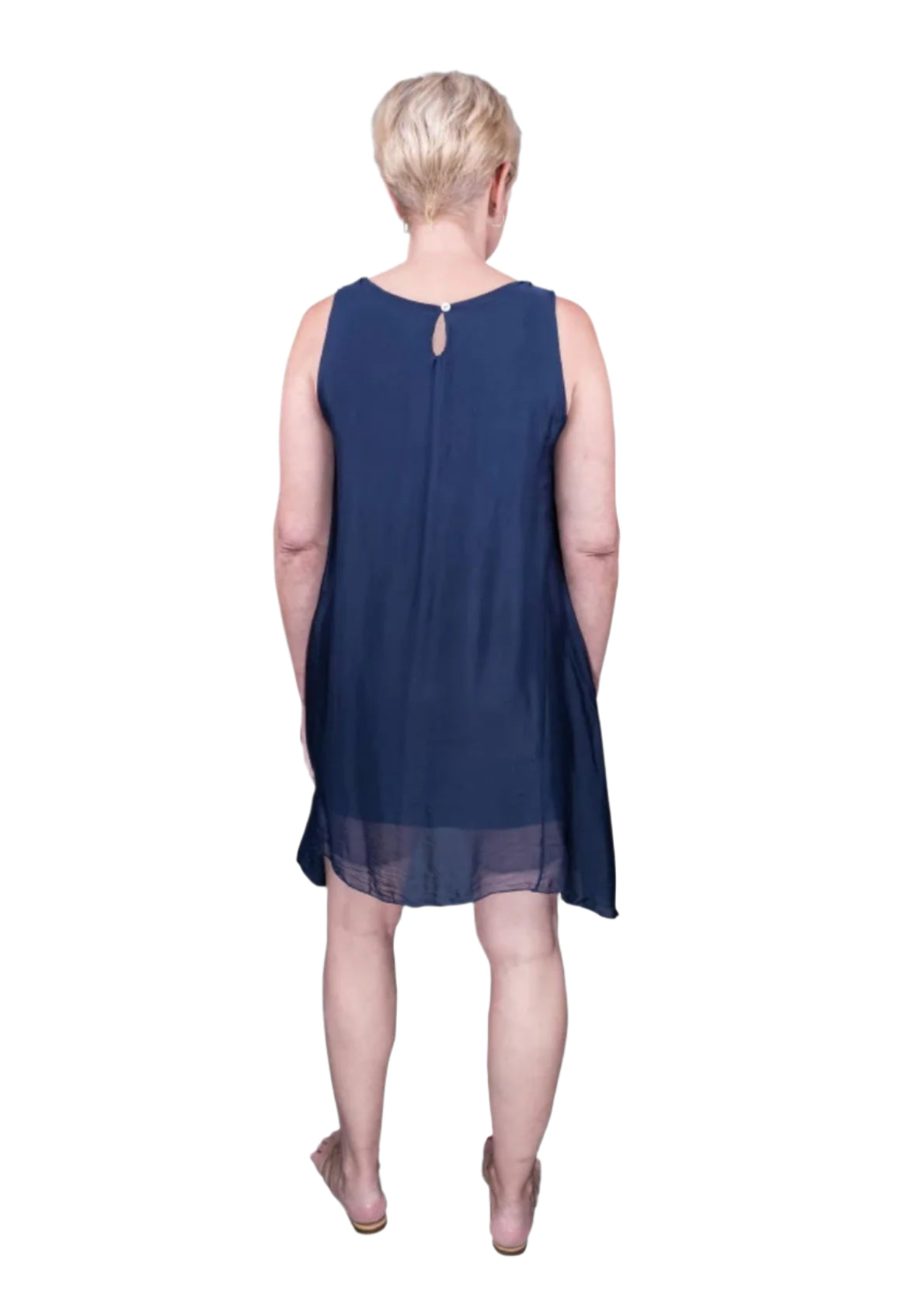 Tina Stephens Adelyn Silk A-Line Dress DT209