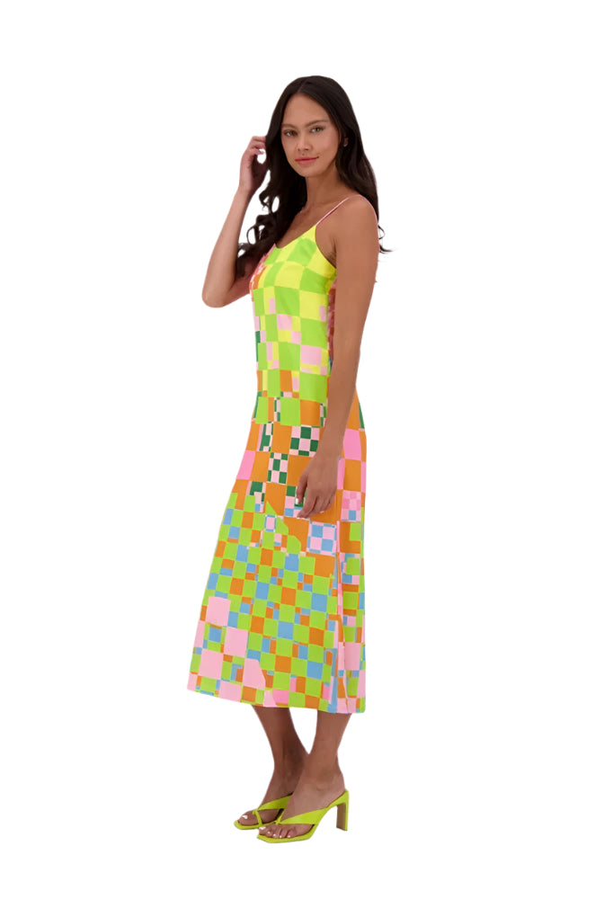 Gabby Isabella Print Slip Dress 324713