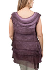 Tina Stephens Arianna Silk Ruffle Top BT205