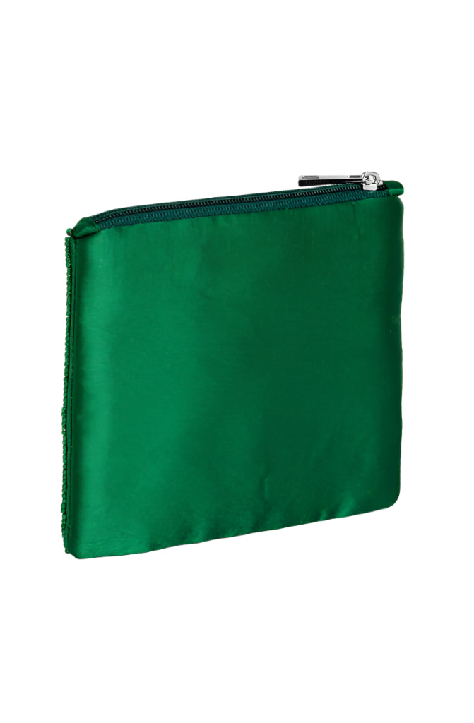 Coco + Carmen Brielle Lucky Shamrock Beaded Coin Purse