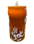 Fall Squirrels Water Candle