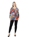 Variations Autumn Floral Splash Top V7780