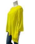 Kleen Raw Edge Hem Linen Top A2923228