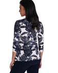 Frank Lyman Abstract Floral Top 266341