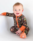 Gigi and Max Hunter Camo Onesie