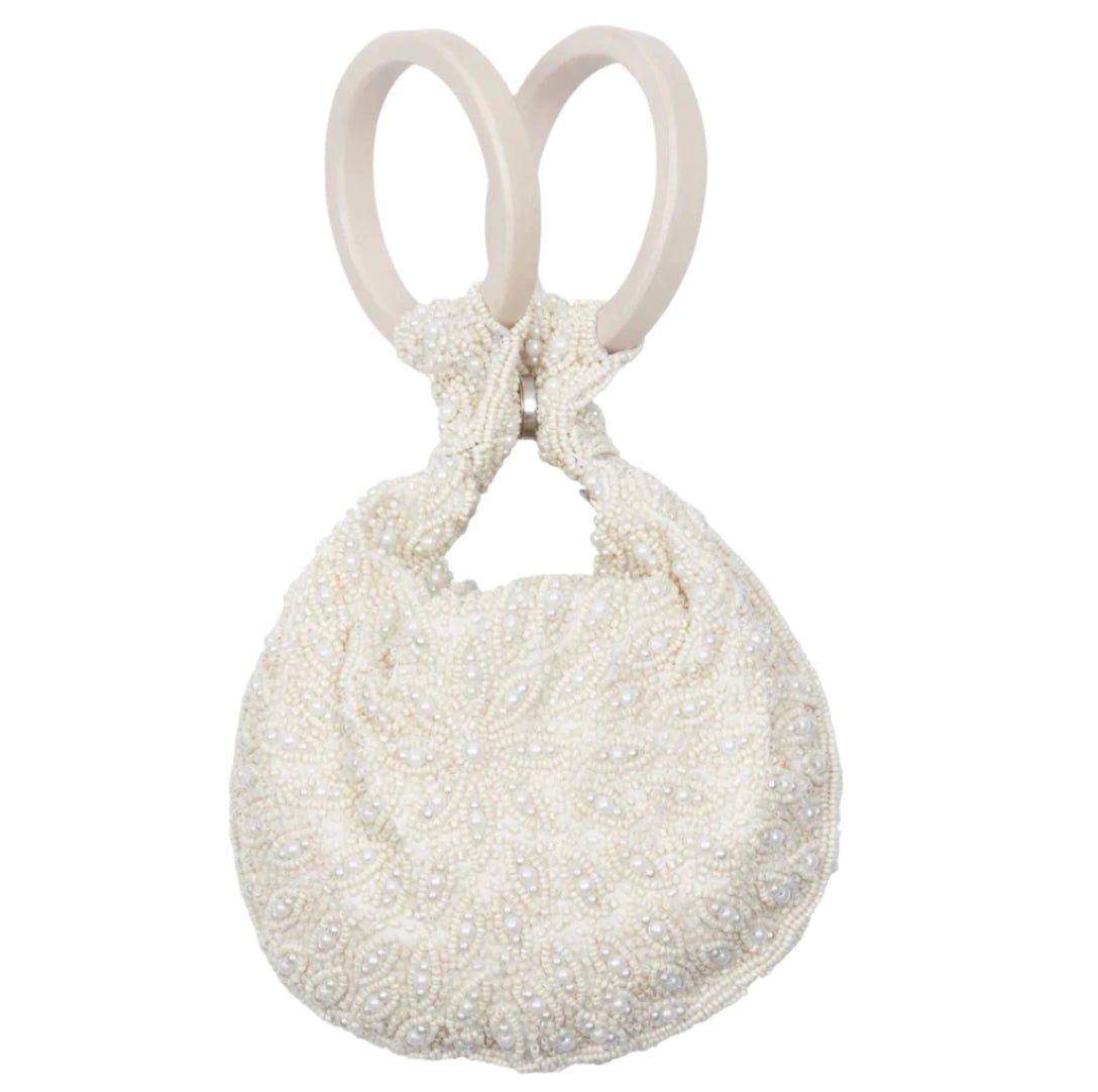 Pearl Floral Bangle Bag
