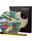 Flatyz Snowy Tree with Ornaments Candle