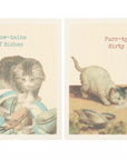 Purrty Dirty Swedish Dishcloth Duo