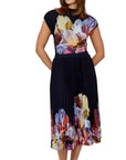 Frank Lyman Floral Pleated Midi Skirt 266552