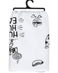 Hut Hut Eat! Tea Towel