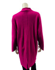 NOEN Fuchsia Longline Wool Jacket 87086