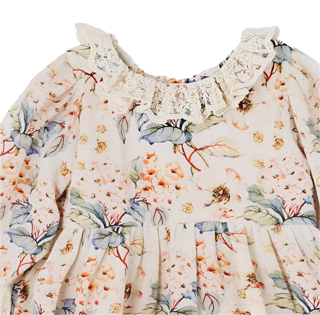 Tesa Babe Vintage Floral Linen Bodysuit