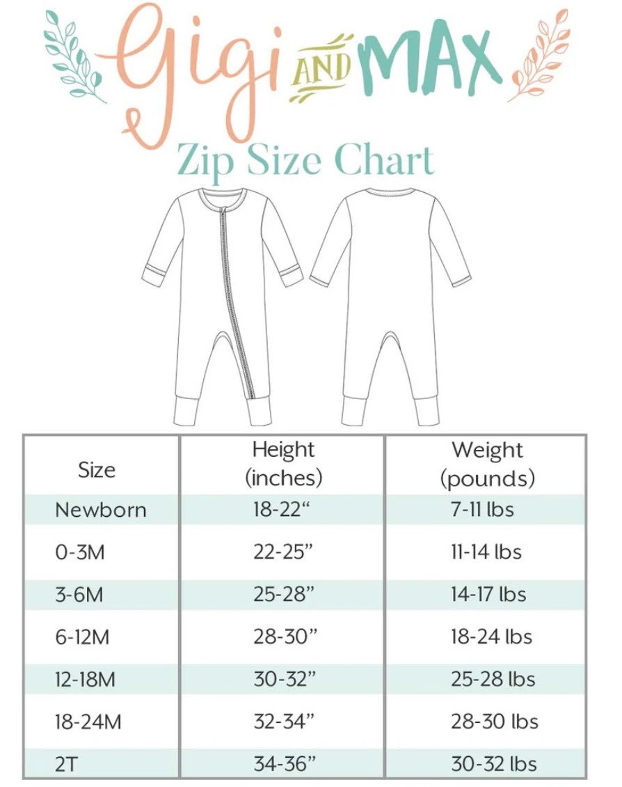 Gigi and Max Edward Zip Onesie