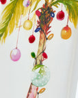 Flatyz Palm Tree With Christmas Lights Candle
