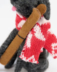 Ski Patrol Dog Critter Ornament