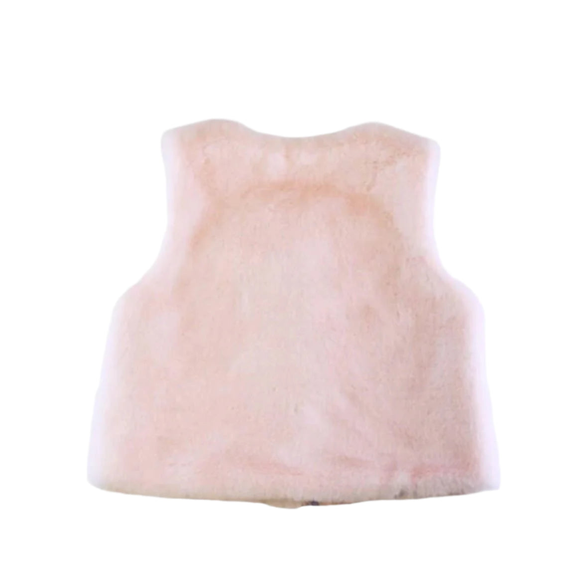 Doe a Dear Sequin Star Faux Fur Vest