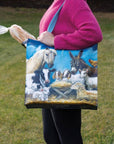 Nativity Animals Market Tote Bag
