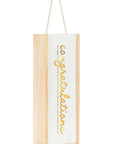 Congratualtions Wine Caddy Lantern