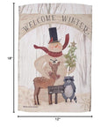 Welcome Winter Garden Flag 114340