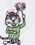 Happy Hanuk-Cat Tea Towel