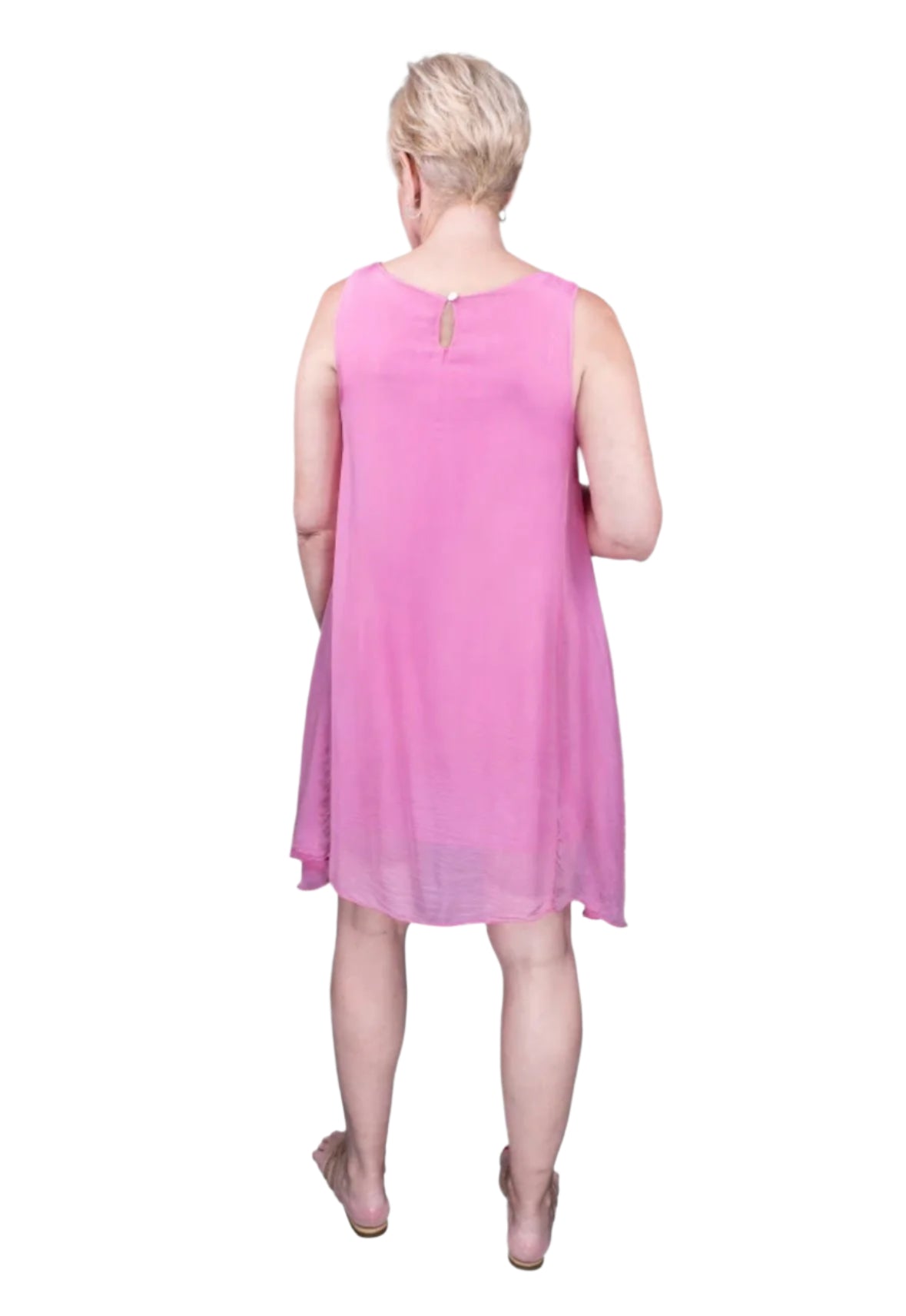 Tina Stephens Adelyn Silk A-Line Dress DT209