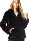 Coco + Carmen Harper Faux Fur Zip-Up Coat 2339080