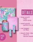 Lilly Pulitzer Beach Day Pouch Set Best Fishes