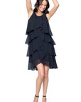 Carre Noir Dress Tiered 6648