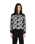 Spanner Sweater Floral w/ Zipper 424120