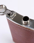 Brown Pebbled Flask Set