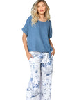 Cherishh Made In Italy Linen Top C5278