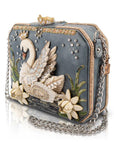 Mary Frances Swan Princess Shoulder Handbag