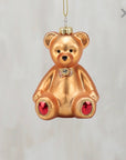 Glass Teddy Bear Ornament