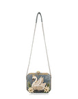 Mary Frances Swan Princess Shoulder Handbag