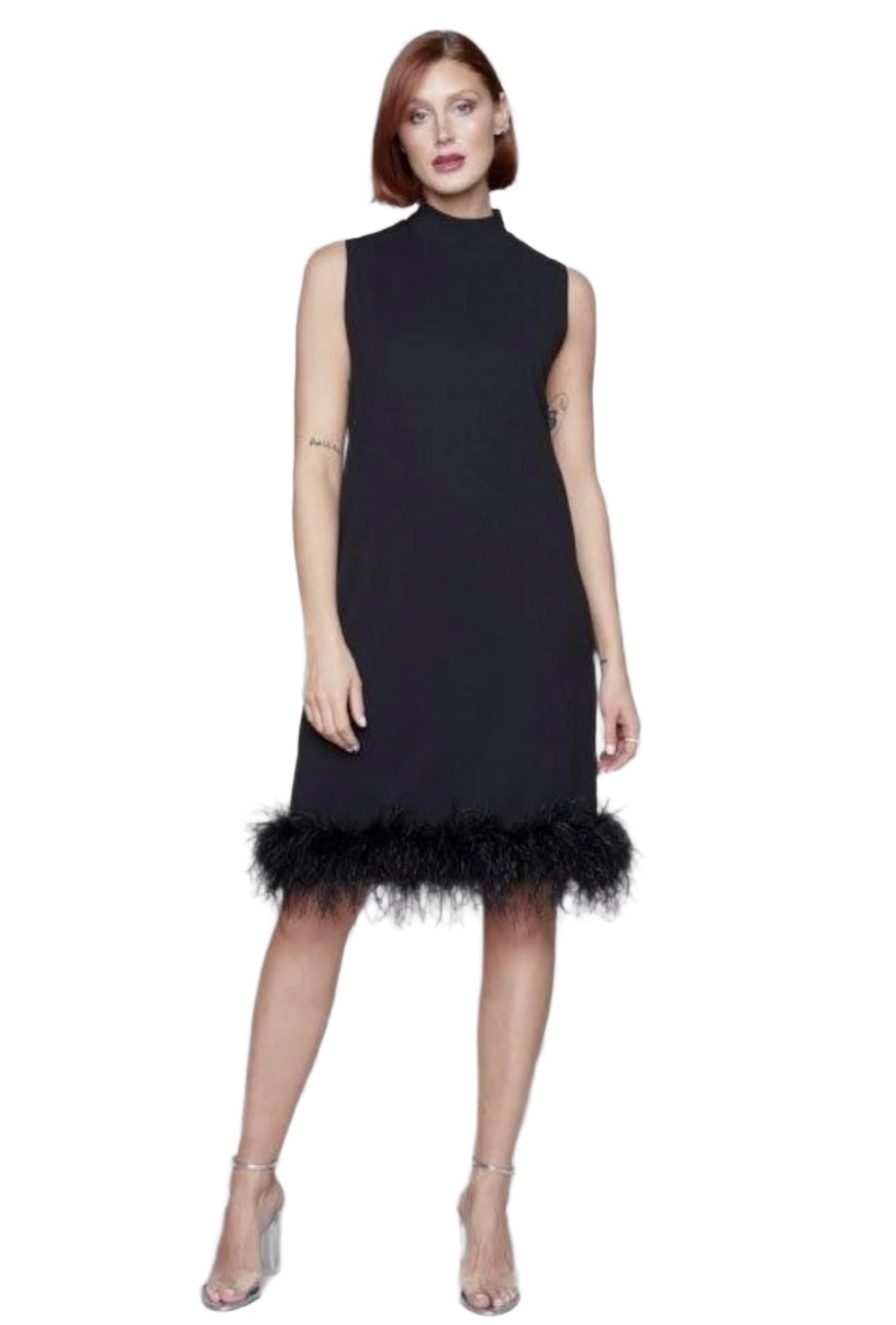 Compli K Little Black Feather Dress 50035 S Compli K Little Black Feather Dress 50035 S