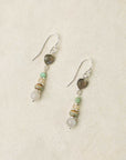 Labradorite Bezel Gemstone Dangle Earrings