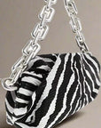 Bottega Veneta Zebra Chain Pouch