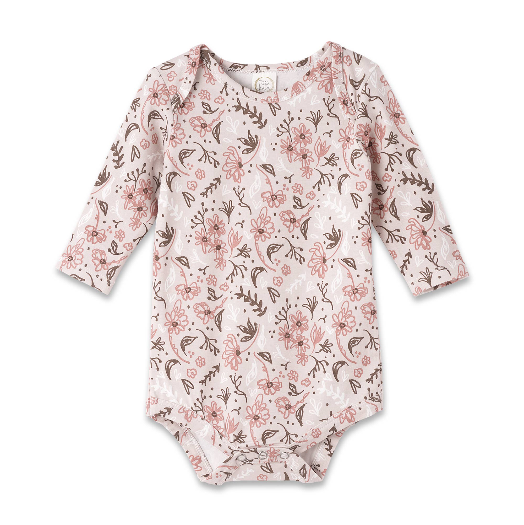 Tesa Babe Floral Bamboo & Cotton Bodysuit Set