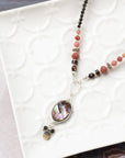 Cat's Eye and Czech Glass Necklace
