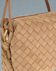 Bottega Veneta Woven Suede Crossbody Bag